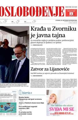 Oslobođenje - broj 25829, 23. okt 2018.