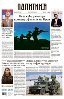 Politika - broj 40330, 20. mar 2026.