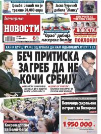 Večernje novosti - broj 1855, 8. apr 2016.