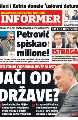 Informer - broj 150, 31. okt 2012.