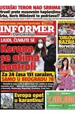 Informer - broj 2575, 9. okt 2020.