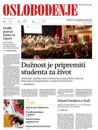 Oslobođenje - broj 25463, 15. okt 2017.