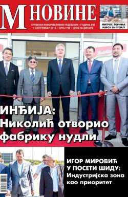 M Novine, Sr. Mitrovica - broj 768, 7. sep 2016.