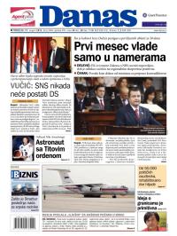 Danas - broj 5446, 27. avg 2012.