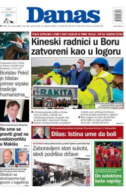 Danas - broj 8509, 15. jan 2021.