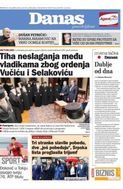 Danas - broj 8043, 7. okt 2019.