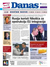 Danas - broj 6657, 21. dec 2015.