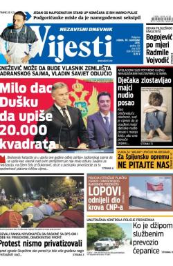 Vijesti - broj 6291, 30. sep 2015.