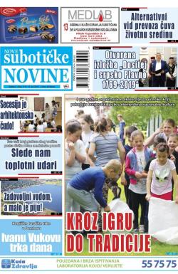 Nove Subotičke novine - broj 119, 14. jun 2019.