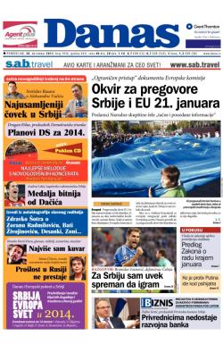 Danas - broj 5936, 30. dec 2013.
