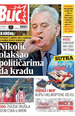 Blic - broj 7143, 30. dec 2016.