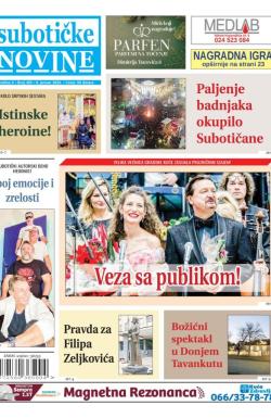 Nove Subotičke novine - broj 455, 9. jan 2026.