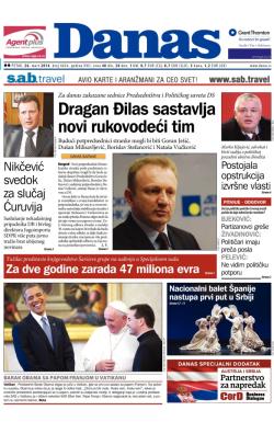 Danas - broj 6024, 28. mar 2014.