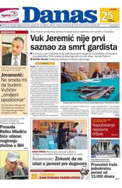 Danas - broj 7011, 9. dec 2016.