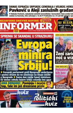 Informer - broj 4115, 22. okt 2025.