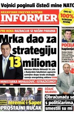 Informer - broj 73, 2. avg 2012.