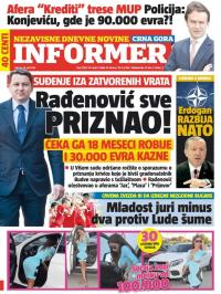 Informer CG - broj 1284, 19. jul 2016.