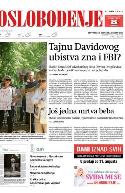 Oslobođenje - broj 25789, 13. sep 2018.