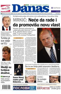 Danas - broj 5525, 14. nov 2012.