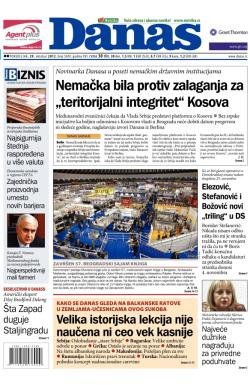 Danas - broj 5509, 29. okt 2012.