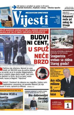 Vijesti - broj 6385, 4. jan 2016.