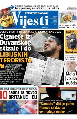 Vijesti - broj 6557, 27. jun 2016.