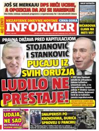 Informer CG - broj 1165, 1. mar 2016.
