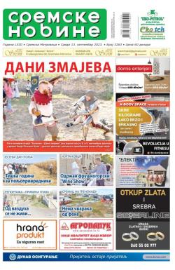 Sremske Novine - broj 3263, 13. sep 2023.