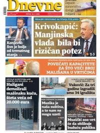 Dnevne novine - broj 3160, 26. nov 2021.