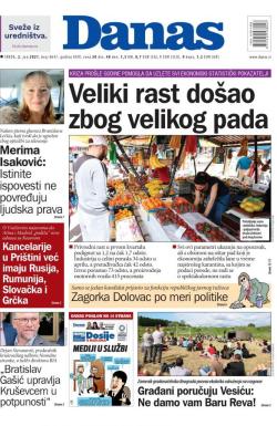 Danas - broj 8647, 2. jun 2021.