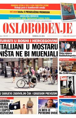 Oslobođenje - broj 24.677, 9. avg 2015.