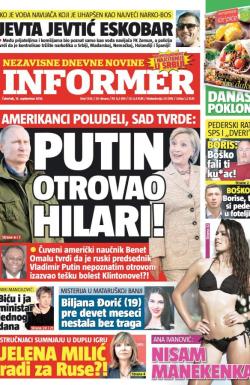 Informer - broj 1334, 15. sep 2016.