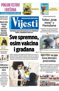 Vijesti - broj 8270, 16. apr 2021.