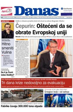 Danas - broj 6275, 4. dec 2014.