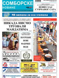 Somborske novine - broj 3083, 26. jul 2013.