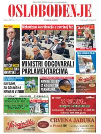 Oslobođenje - broj 24.759, 30. okt 2015.