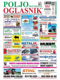 Poljoprivredni Oglasnik - broj 329, 28. sep 2016.