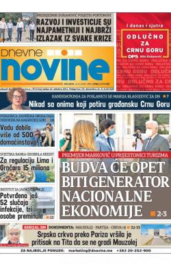 Dnevne novine - broj 2756, 12. avg 2020.