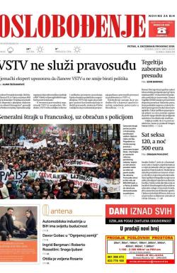 Oslobođenje - broj 26230, 6. dec 2019.