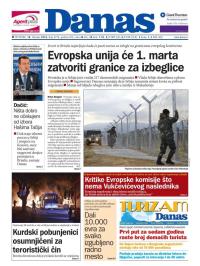 Danas - broj 6716, 18. feb 2016.