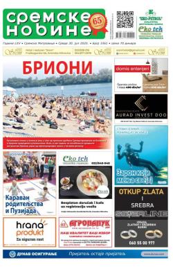 Sremske Novine - broj 3361, 30. jul 2025.