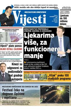 Vijesti - broj 6564, 4. jul 2016.
