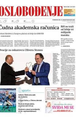 Oslobođenje - broj 25402, 14. avg 2017.