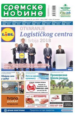 Sremske Novine - broj 2990, 20. jun 2018.