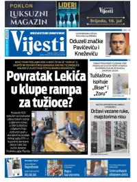 Vijesti - broj 9770, 12. jul 2025.