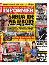 Informer - broj 3514, 2. nov 2023.