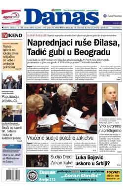Danas - broj 5493-5494, 13. okt 2012.