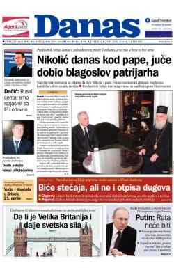 Danas - broj 6409, 17. apr 2015.