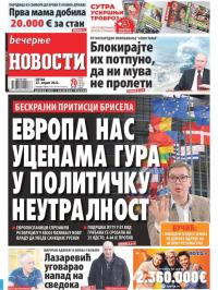 Večernje novosti - broj 4289, 22. apr 2022.