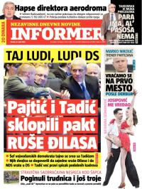 Informer - broj 598, 22. apr 2014.
